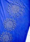 Wholesale Women's African Elegant Plus Size Half Sleeve Round Neck Rhinestone Pearl Decor Maxi Dress - Liuhuamall