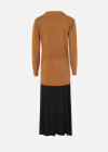 Wholesale Women's Plain Rib-Knit Open Front Curly Hem Long Sleeve Cardigan - Liuhuamall