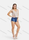 Wholesale Women's V Neck Sleeveless Floral Print Shoulder Bowknot Ruffle Cami Top - Liuhuamall