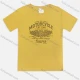 Wholesale Men's Casual Crew Neck Short Sleeve Letter Graphic T-shirt Yellow Clothing Wholesale Market Liuhua