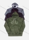 Wholesale Men's Casual Plain Long Sleeve Kangaroo Pockets Drawstring Hooide - Liuhuamall