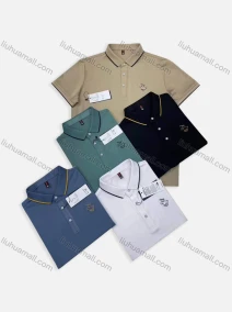 Wholesale Men's Casual Logo Short Sleeve Polo Shirt, LIUHUA CLOTHING WHOLESALE