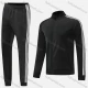 Wholesale Boy's Athletic Striped Zip Long Sleeve Sweatshirt & Elastic Waist Ankle Length Jogger 2 Piece Set 2001#2002# Black Clothing Wholesale Market Liuhua