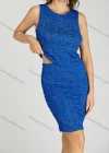 Wholesale Women's Casual Plain Shirred Striped Tank Top & Bodycon Skirt 2 Piece Set 050-2# - Liuhuamall