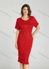 Wholesale Women's Casual Short Sleeve Plain Shirred Striped Bodycon Maxi Dress 1052# - Liuhuamall