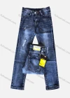 Wholesale Boys Casual Button Zipper Pockets Labelled Frayed Embroidered Plain Jean - Liuhuamall