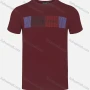 Wholesale Men's Casual Vertical Stripe Letter Print Round Neck Short Sleeve Tee preview