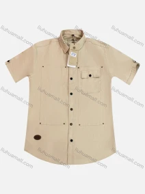 Wholesale Men's Casual Collared Long Sleeve Plain Button Down Shirt, LIUHUA CLOTHING WHOLESALE