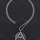 Wholesale Stainless Steel Carved Chain Necklace GL0065# Silver Clothing Wholesale Market Liuhua