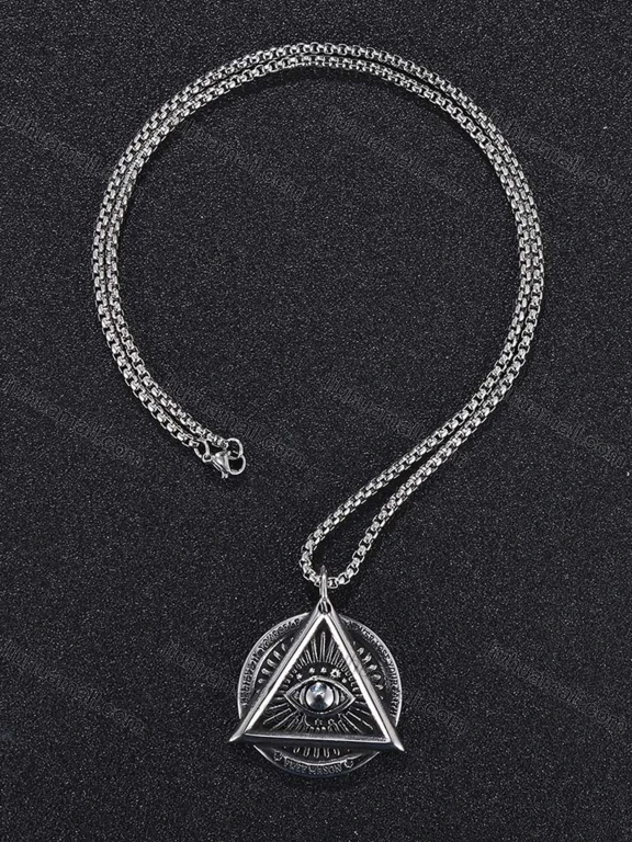 Wholesale Stainless Steel Carved Chain Necklace GL0065#
