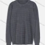 Wholesale Men's Round Neck Long Sleeve Plain Waffle Knitting Pullover Sweater preview