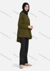 Wholesale Women's Casual Plain Ruched Buttons Down Long Sleeve Blouse 1371# - Liuhuamall
