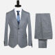 Men's Formal Plain Two Button Blazer Jacket & Pants 2 Piece Suit Set 32235# Gray Clothing Wholesale Market -LIUHUA