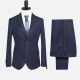 Men's Formal Plain Two Button Blazer Jacket & Pants 2 Piece Suit Set 32235# Navy Clothing Wholesale Market -LIUHUA