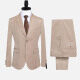 Men's Formal Plain Two Button Blazer Jacket & Pants 2 Piece Suit Set 32309# Almond White Clothing Wholesale Market -LIUHUA
