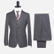 Men's Formal Plain Two Button Blazer Jacket & Pants 2 Piece Suit Set 989# Dark Gray Clothing Wholesale Market -LIUHUA