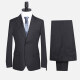 Men's Formal Plain Two Button Blazer Jacket & Pants 2 Piece Suit Set 989# Black Clothing Wholesale Market -LIUHUA