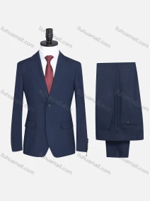 Wholesale Men's Formal Two Button Plain Blazer Jacket & Pants 2 Piece Suit Set X7408#, LIUHUA CLOTHING WHOLESALE