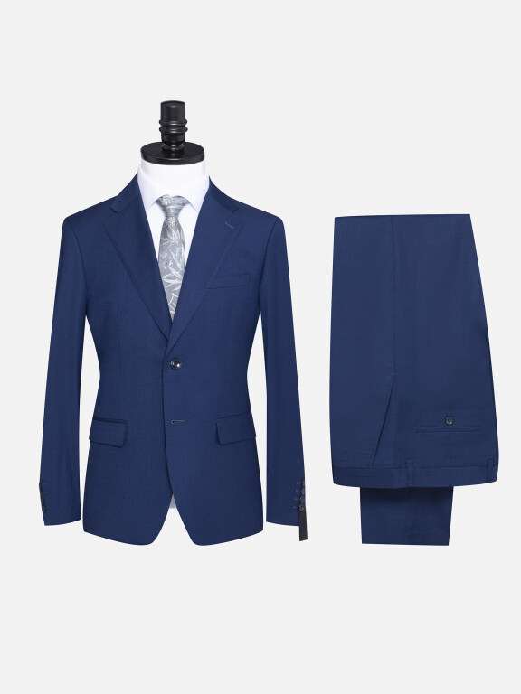 Men's Formal Two Button Plain Blazer Jacket & Pants 2 Piece Suit Set X7533#, Clothing Wholesale Market -LIUHUA, 