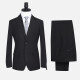 Men's Formal Two Button Plain Blazer Jacket & Pants 2 Piece Suit Set X7533# Black Clothing Wholesale Market -LIUHUA