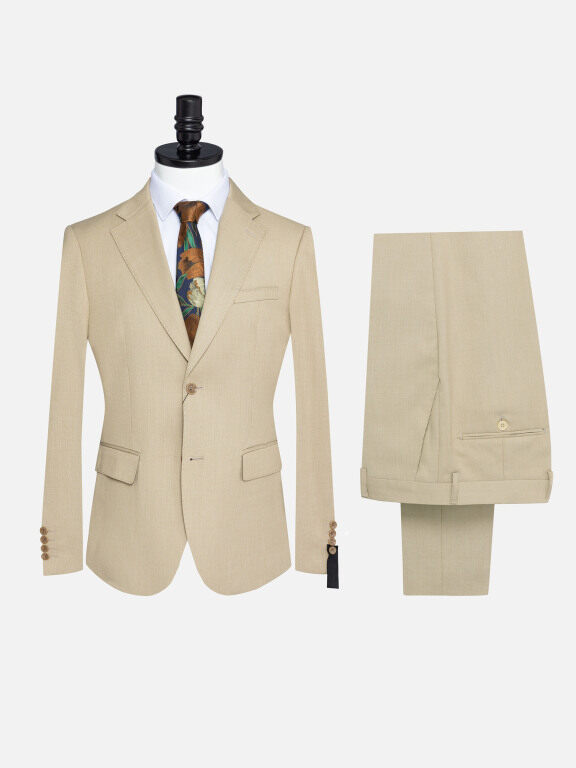 Men's Formal Two Button Plain Blazer Jacket & Pants 2 Piece Suit Set X7714#, Clothing Wholesale Market -LIUHUA, Men, Men-s-Tops, Formal-Shirts