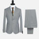 Men's Formal Two Button Plain Blazer Jacket & Pants 2 Piece Suit Set X7714# Gray Clothing Wholesale Market -LIUHUA