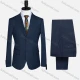 Wholesale Men's Formal Two Button Plain Blazer Jacket & Pants 2 Piece Suit Set X7714# Dark Blue Clothing Wholesale Market Liuhua