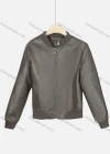 Wholesale Women's Casual Stand Collar Long Sleeve Zipper Plain Leather Bomber Jacket - Liuhuamall