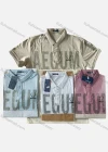 Wholesale Men's Short Sleeve Letter Print Polo Shirt - Liuhuamall