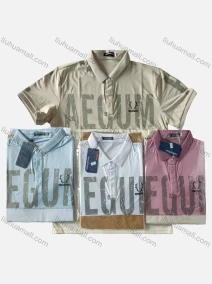 Wholesale Men's Short Sleeve Letter Print Polo Shirt, LIUHUA CLOTHING WHOLESALE