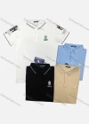Wholesale Men's Short Sleeve Patch Label Polo Shirt - Liuhuamall