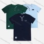 Wholesale Men's Short Sleeve Button Front Patch Label T-Shirt preview