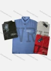 Wholesale Men's Short Sleeve Letter Print Polo Shirt - Liuhuamall
