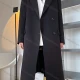 Wholesale Women's Plain Lapel Long Sleeve Mid Length Suit Coat Black Clothing Wholesale Market Liuhua
