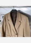 Wholesale Women's Plain Lapel Long Sleeve Mid Length Suit Coat - Liuhuamall