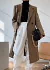 Wholesale Women's Plain Lapel Long Sleeve Mid Length Suit Coat - Liuhuamall
