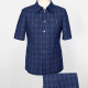 Men's Plaid Button Down Patch Pocket Short Sleeve Shirt & Pants 2-Piece Sets BV220302# 5# Clothing Wholesale Market -LIUHUA