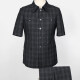 Men's Plaid Button Down Patch Pocket Short Sleeve Shirt & Pants 2-Piece Sets BV220302# 7# Clothing Wholesale Market -LIUHUA