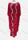 Wholesale Women's Vintage Folk Art Loose Fit Sequin Beaded Pullover Maxi Kaftan Dress - Liuhuamall