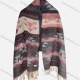 Wholesale Unisex Casual Allover Print Scarf Hem Scarf Green Clothing Wholesale Market Liuhua
