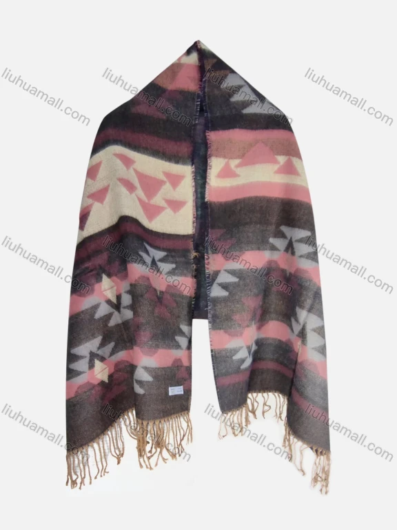 Wholesale Unisex Casual Allover Print Scarf Hem Scarf