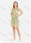 Wholesale Women's Casual Sleeveless Floral Weave&Lace Asymmetrical Hem Cover Up - Liuhuamall