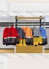 Wholesale  Boys Long Sleeves Large Letter Print Graphic Color Layering Hoodies - Liuhuamall