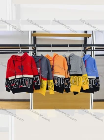 Wholesale  Boys Long Sleeves Large Letter Print Graphic Color Layering Hoodies, LIUHUA CLOTHING WHOLESALE