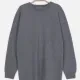 Men's Casual Basic Round Neck Long Sleeve Pullover 250g Sweatshirt Gray Clothing Wholesale Market -LIUHUA