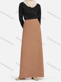 Wholesale Women's Casual Plain Elastic High Waist Maxi Skirts 1363#, LIUHUA CLOTHING WHOLESALE