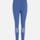 Women's Sporty High Waist Sheer Mesh Plain Splicing Legging Blue Clothing Wholesale Market -LIUHUA