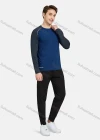 Wholesale Men's Athletic Long Sleeve Colorblock Running T-shirts - Liuhuamall