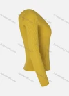 Wholesale Women's Plain V Neck Rib-knit Long Sleeve Crop Sweater - Liuhuamall
