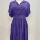 Women's Lapel Buttons Ruffle Hem Plain A Line Short Dress 13# Clothing Wholesale Market -LIUHUA